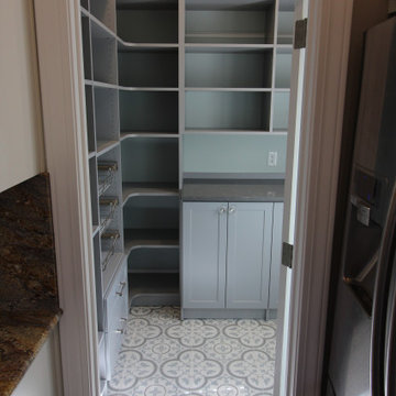 Beautiful grey pantry