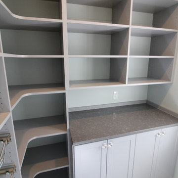 Beautiful grey pantry