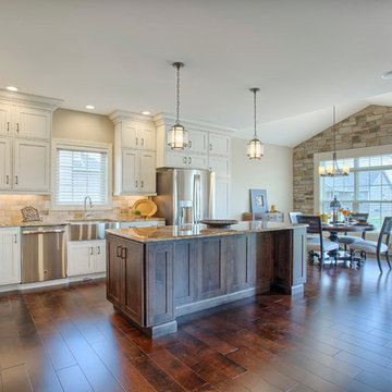 Beautiful kitchen and family room