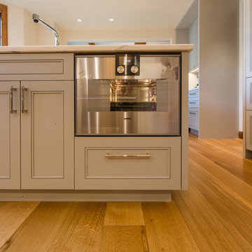 Stainless Steel Built-In Oven in the Kitchen Island