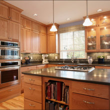 oak cabinet kitchen