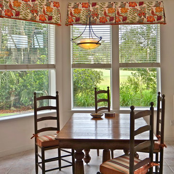 Before/ After Bright Floral and Color for Kitchen