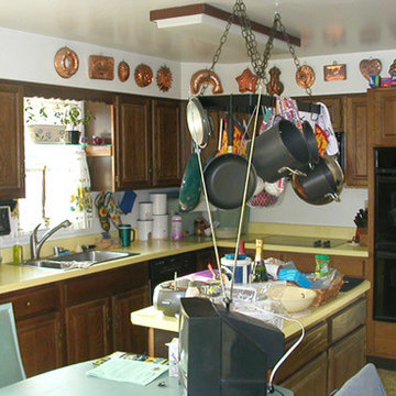 Before: Bowie kitchen could not accommodate wheelchairs and needed updates.