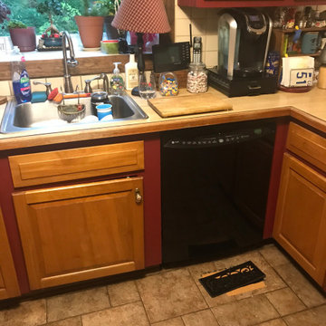 Before the remodel - small sink