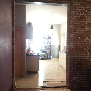 Before: View to Kitchen from Dining Room