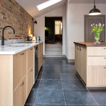 Belgian blue limestone for a hardy kitchen floor