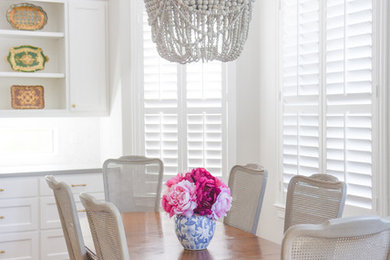Dining room - traditional dining room idea in Houston