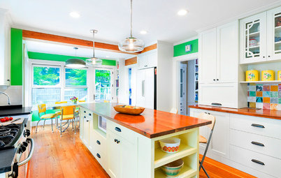 Kitchen of the Week: Green Walls Bring Bold Style