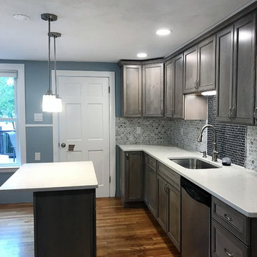 Belmont, Massachusetts New England Colonial House Kitchen Remodel and Redesign