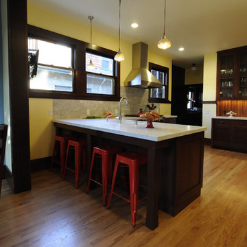 Berkeley Brown Shingle Kitchen & Powder Room