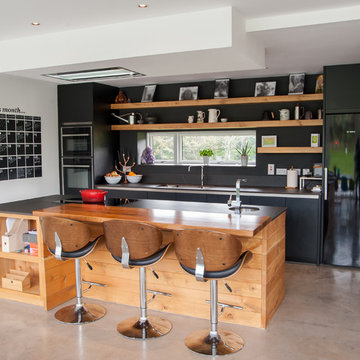 Bespoke Black Kitchen with Island