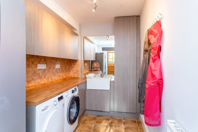 This is an example of a rural kitchen in London.