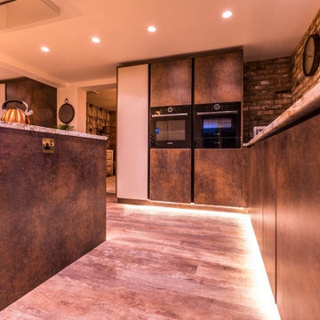 Bespoke Kitchen in Lymington with Copper tones