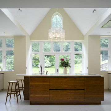 Bespoke kitchen in new extension