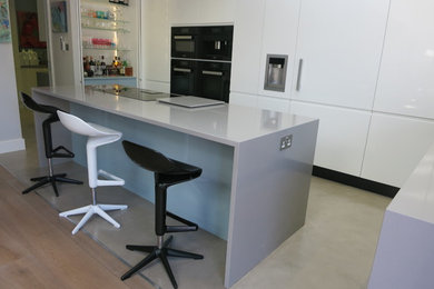 This is an example of a modern kitchen in Dorset.