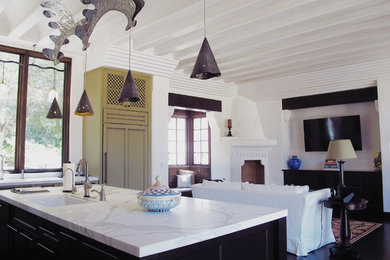This is an example of an eclectic kitchen in Santa Barbara.
