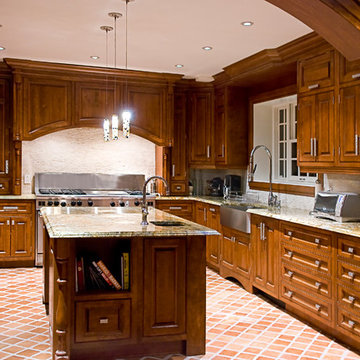 Big wooden kitchen