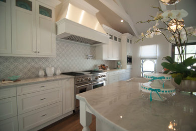 This is an example of a farmhouse kitchen in Miami.