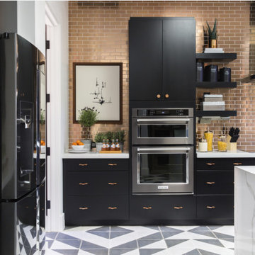 Black and Copper Kitchen