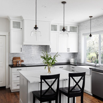 Black and White Kitchen - Hillsboro