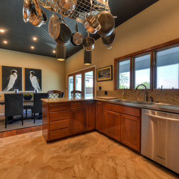 BLACK CEILING KITCHEN