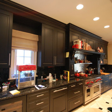 Black Custom Kitchen Cabinets