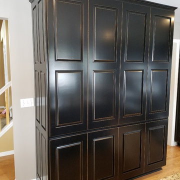 Black Distressed Cabinets