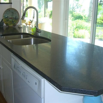 Black granite counter top