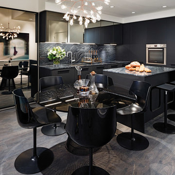 black luxurious kitchen