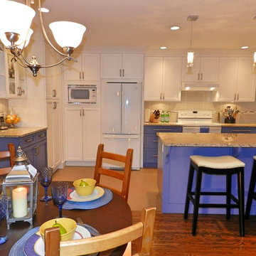 Blue and Bright Kitchen