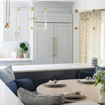 Blue and Gold Interior Renovation