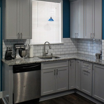 Blue and Gray Contemporary Kitchen