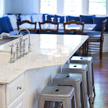 Blue and White Farmhouse Hyde Park Kitchen Remodel