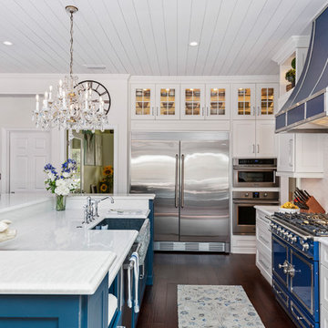 Blue and White Farmhouse