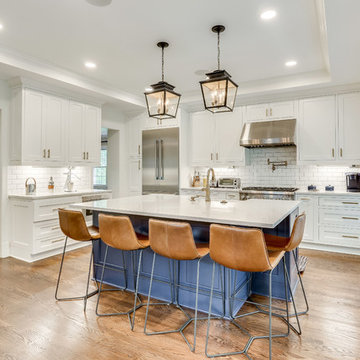 Blue and White Kitchen Design, Arlington, VA