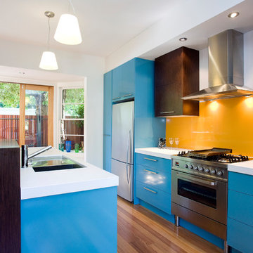 Blue & Yellow Kitchen