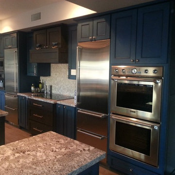 Blue Cabinet Kitchen