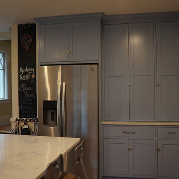 Blue Cottage Kitchen with Pantry