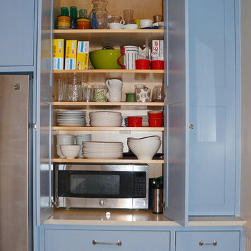 Blue Cottage Style Kitchen