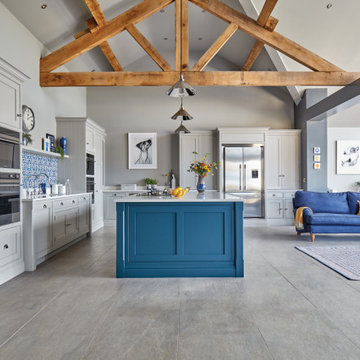 Blue Fitted Kitchen