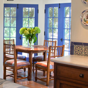 Blue French Doors