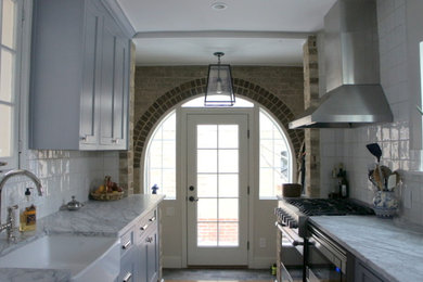 Transitional kitchen photo in Denver