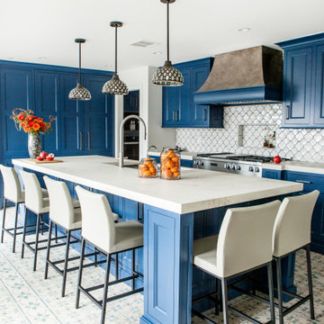 Blue Kitchen-- Long View