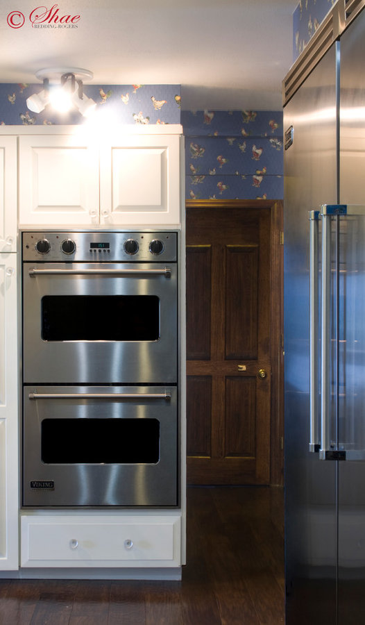 Blue Kitchen with Double Oven