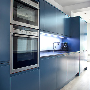 Blue kitchens