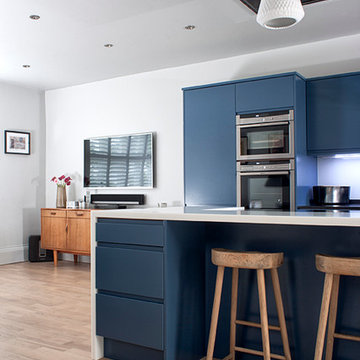 Blue kitchens