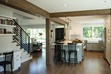 Inspiration for a contemporary kitchen remodel in Denver