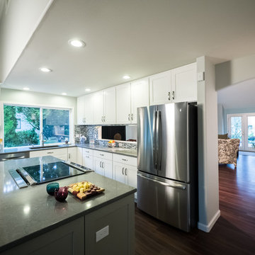 Blue Savoie - Kitchen + Living + Dining Room Remodel