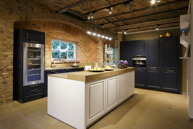 blue vintage kitchen