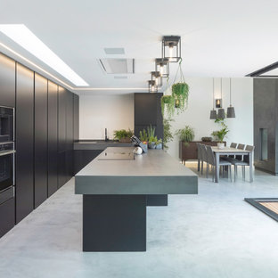 This is an example of a modern kitchen in Channel Islands.